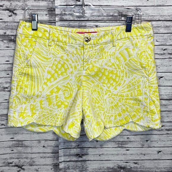 Lilly Pulitzer Palmita Stretch Shorts Sea Cups - Picture 3 of 11